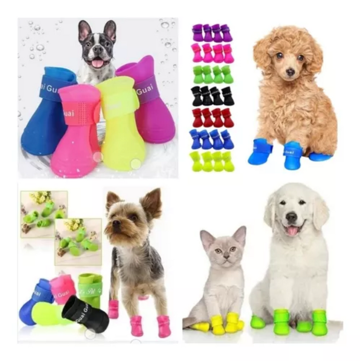 ZAPATOS PARA PERROS | PROTEGE SUS PATITAS Y TU HOGAR. (PACK X 4)