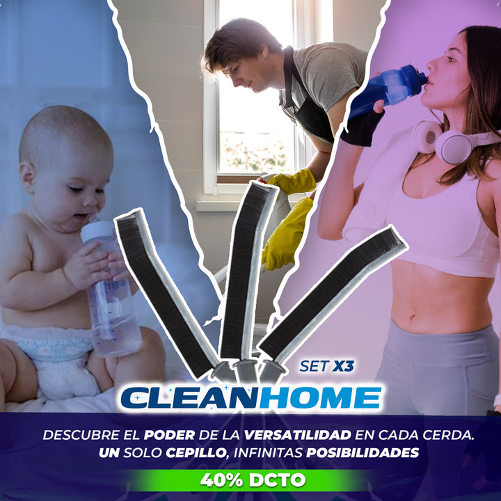 CEPILLO  CLEAN HOME | PAGA 2 LLEVA 3 🫧